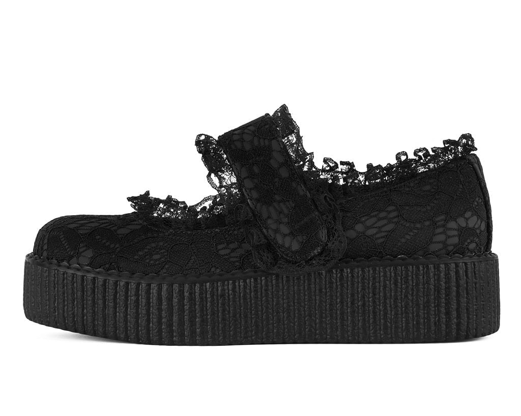 Black Ruffle Mondo Mary Jane - T.U.K.V3459L-05