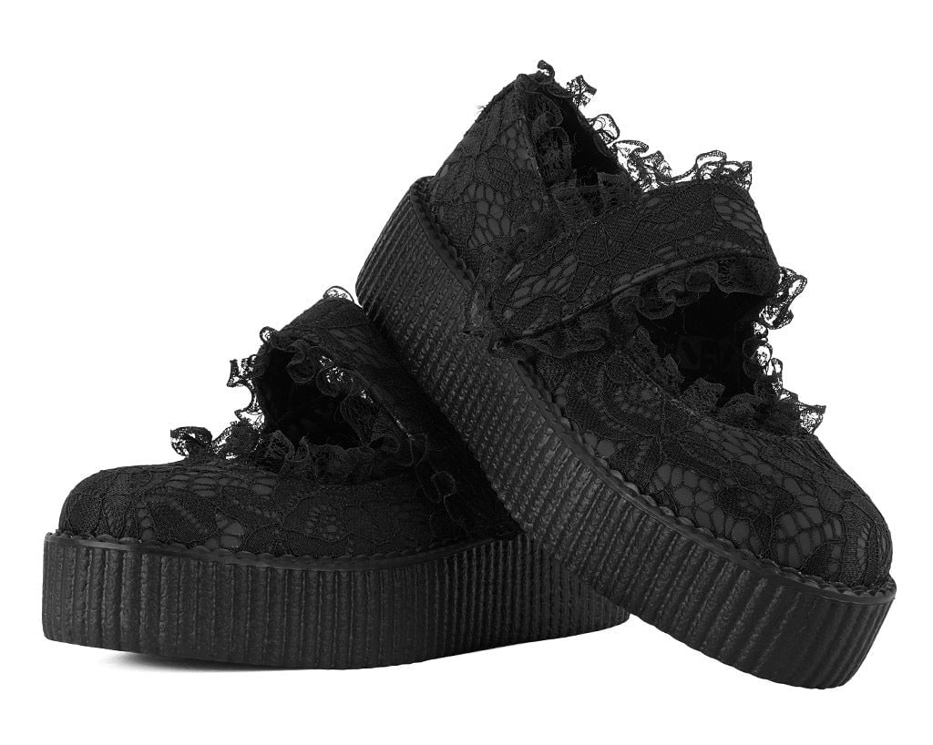 Black Ruffle Mondo Mary Jane - T.U.K.V3459L-05