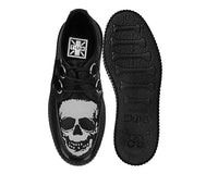 Black Satin Glow Skull Viva Mondo Creeper - T.U.K.V3221-03