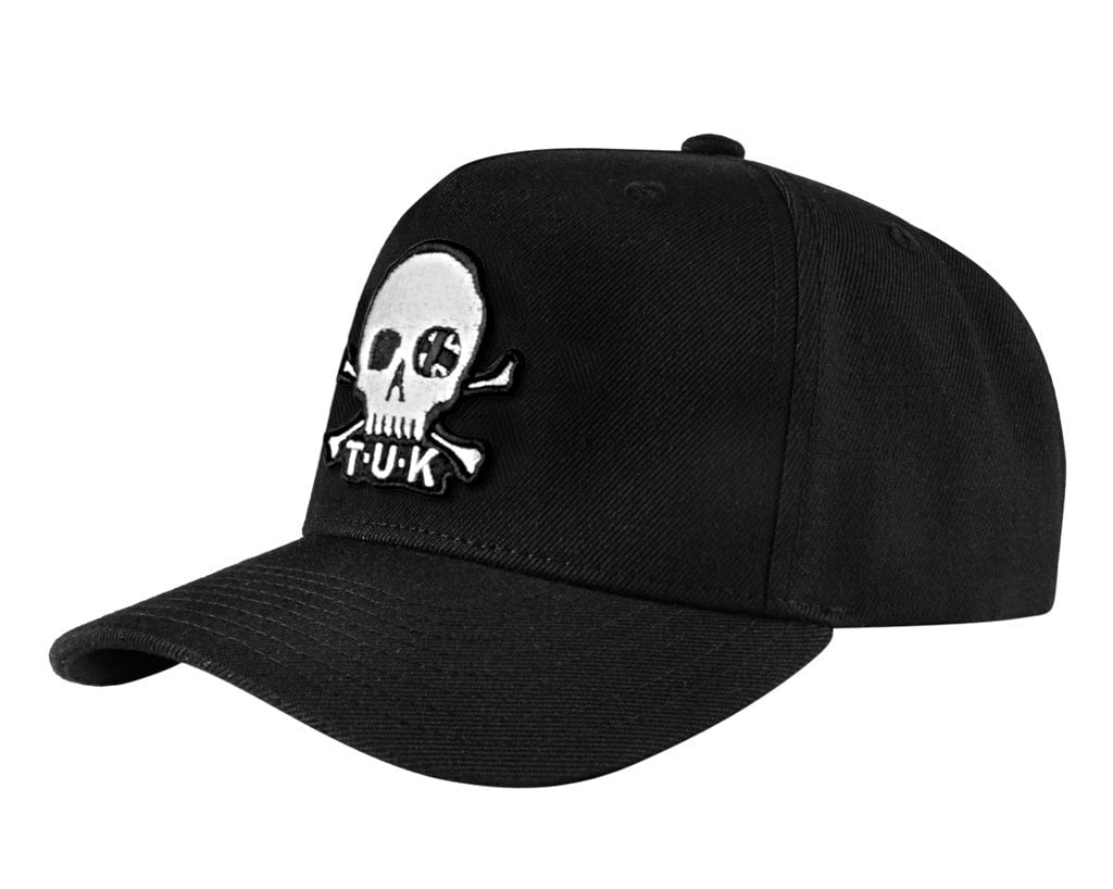 HT05 Black Skull Logo Hat HT05-OS