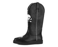 Black Skull Western Creeper Boot - T.U.K.A3439-03