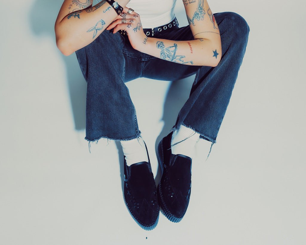 Black Slip - On Creeper - T.U.K.A3205-03