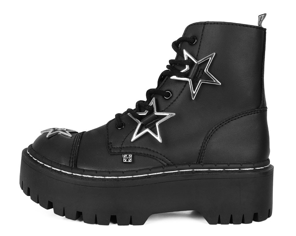 A3276 Black Star 7-Eye Double Decker Boot