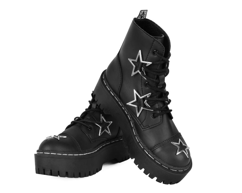 A3276 Black Star 7-Eye Double Decker Boot
