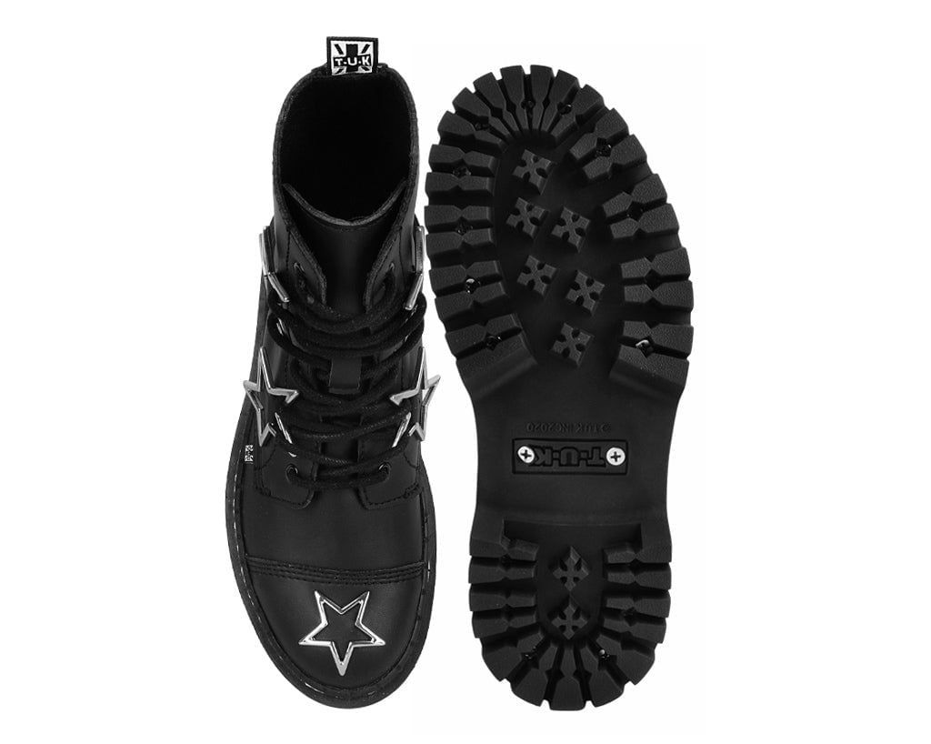 A3276 Black Star 7-Eye Double Decker Boot