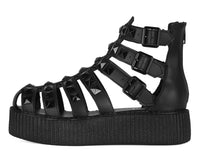 V3383L Black Studded Gladiator Viva Mondo Sandal
