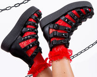 V3383L Black Studded Gladiator Viva Mondo Sandal