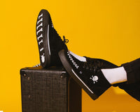 A3155 Black Suede 5-Eye Pirate Sneaker