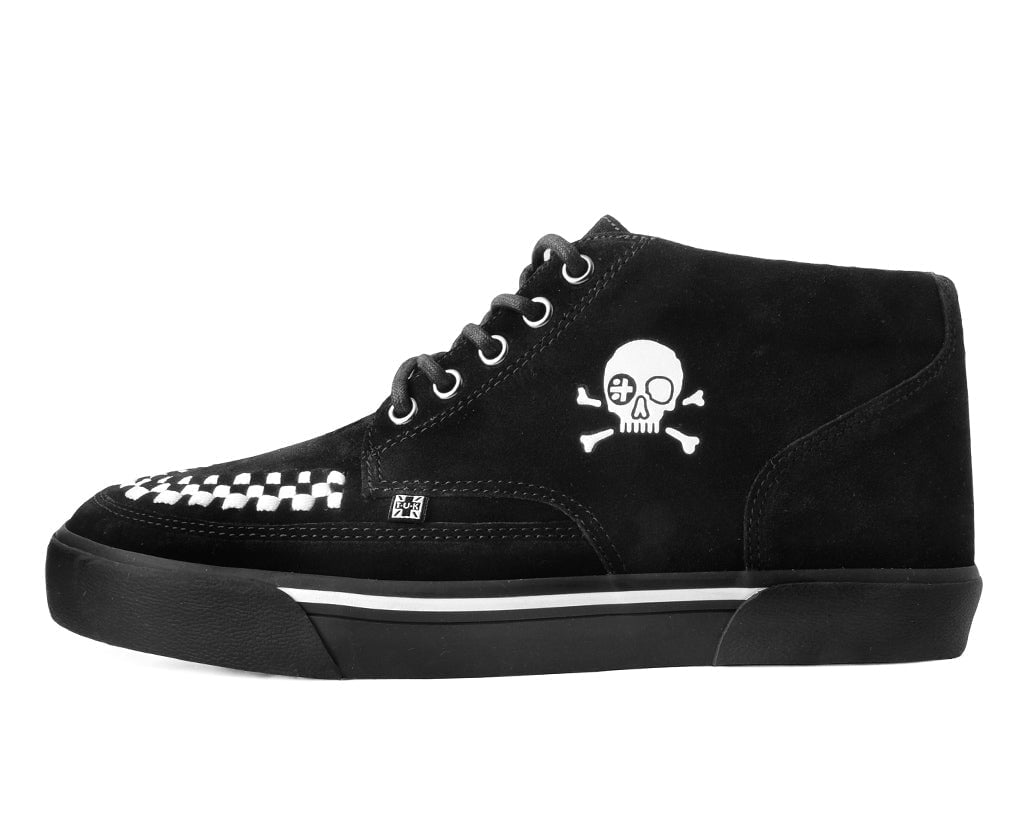 A3155 Black Suede 5-Eye Pirate Sneaker