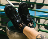 A3153 Black Suede 5-Eye Sneaker