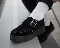 Black Suede Buckle Viva Mondo Creeper - T.U.K.V3300-03