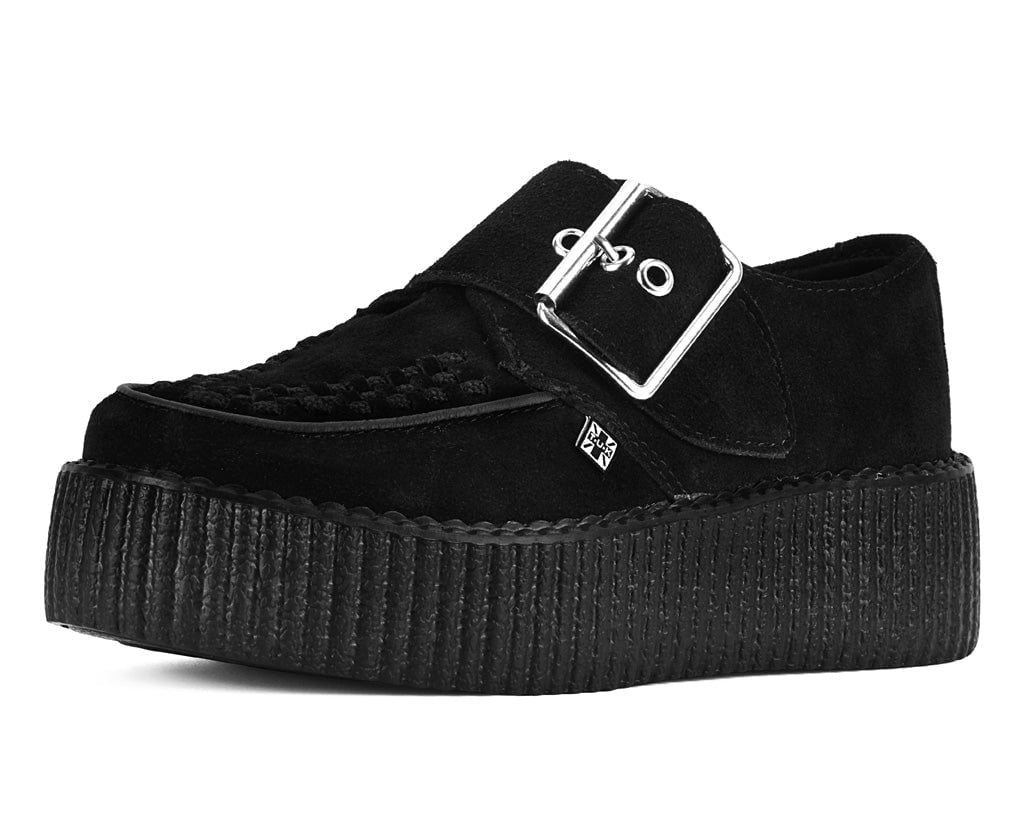 Black Suede Buckle Viva Mondo Creeper - T.U.K.V3300-03