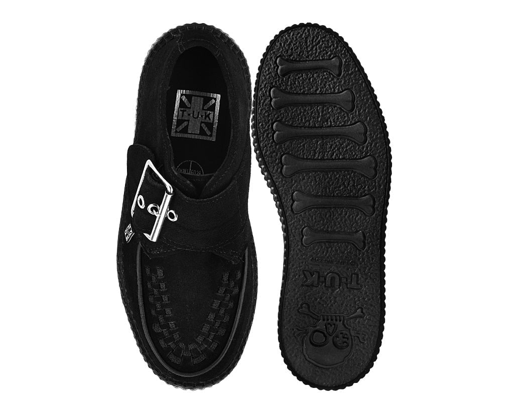 Black Suede Buckle Viva Mondo Creeper - T.U.K.V3300-03