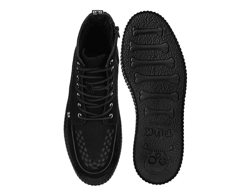 V3332 Black Suede Interlace Viva Mondo Boot