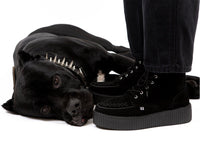 V3332 Black Suede Interlace Viva Mondo Boot