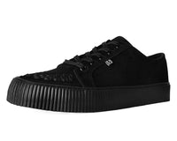 A3313 Black Suede Lace-Up Creeper Sneaker