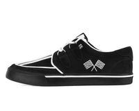 A3479 Black Suede Racing Creeper Sneaker