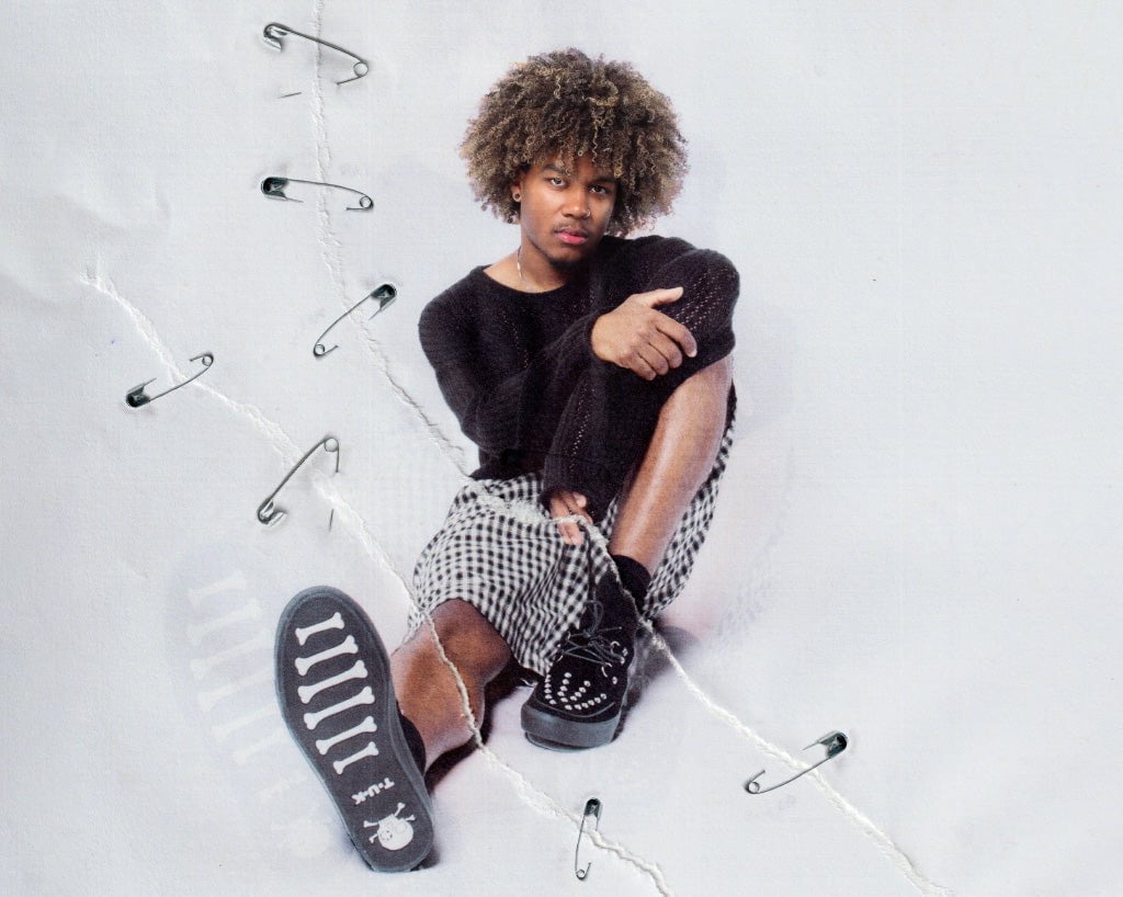A3152 Black Suede Studded D-Ring Sneaker