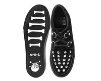 A3152 Black Suede Studded D-Ring Sneaker