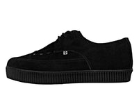 Black Suede Tie Pointed Lace Up EZC - T.U.K.A3263-03