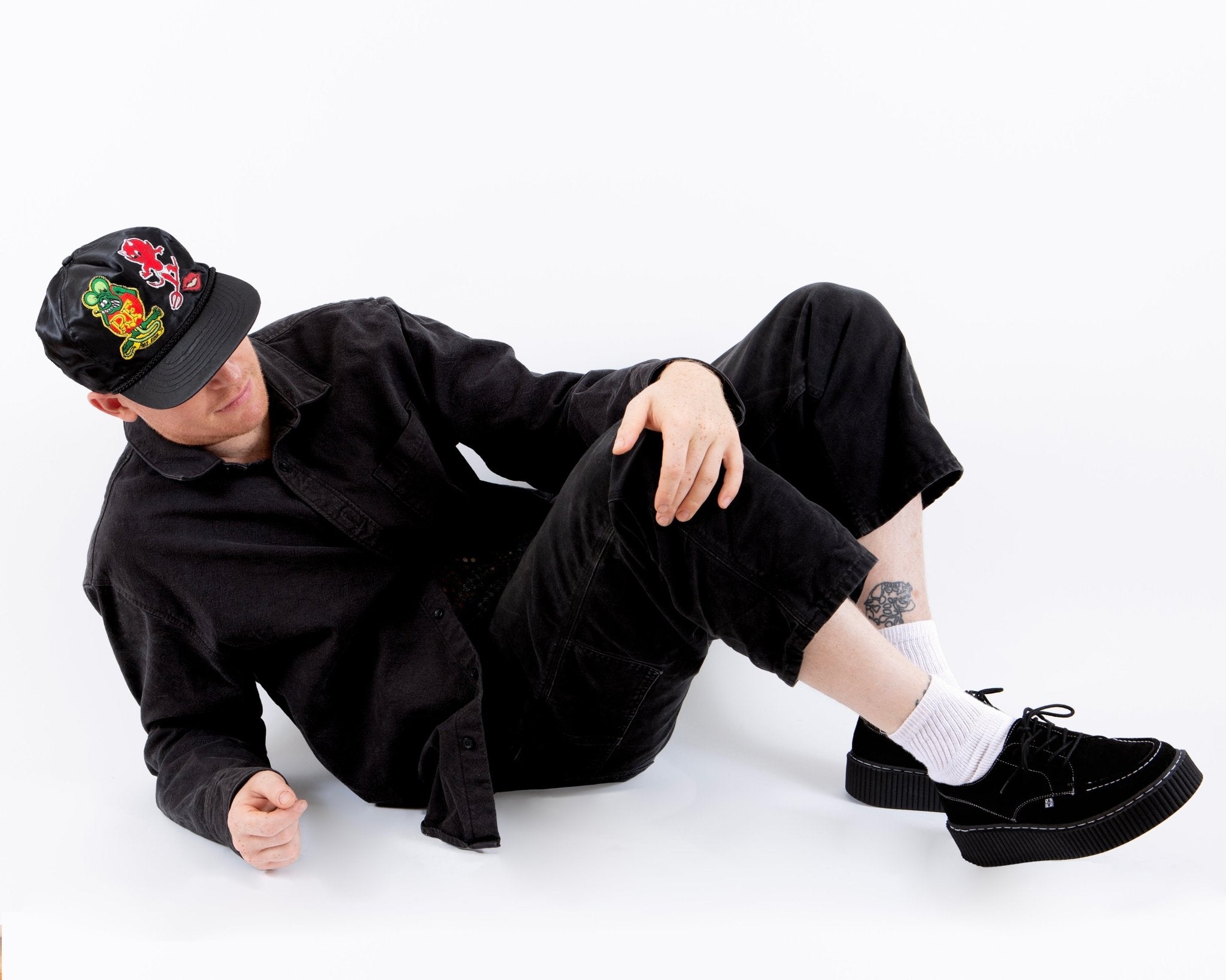 G3392 Black Suede Vintage Mondo Creeper