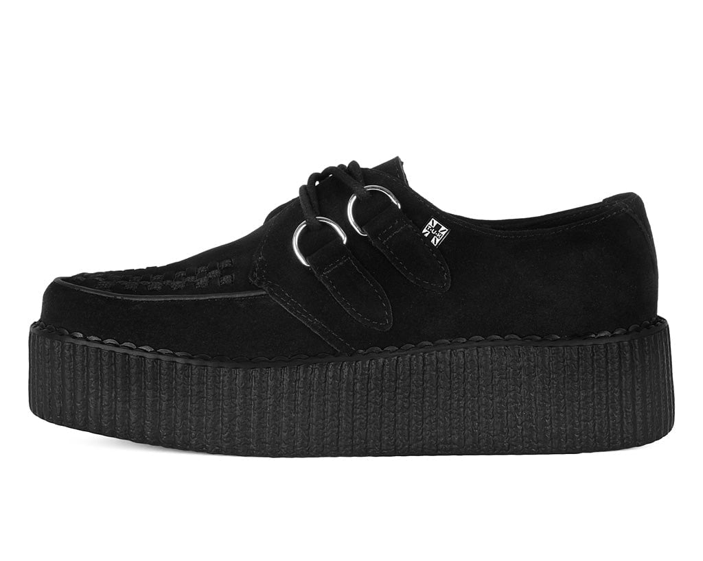 V7757 Black Suede Viva Mondo Creepers