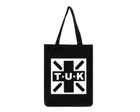 BG12 Black T.U.K. Logo Canvas Tote Bag BG12-OS