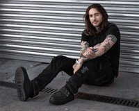Black TUKskin™ 2 - Buckle Skull Creeper - T.U.K.V9743-03