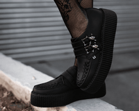 Black TUKskin™ 2 - Buckle Skull Creeper - T.U.K.V9743-03