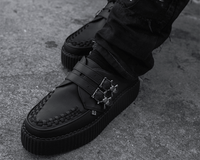Black TUKskin™ 2 - Buckle Skull Creeper - T.U.K.V9743-03