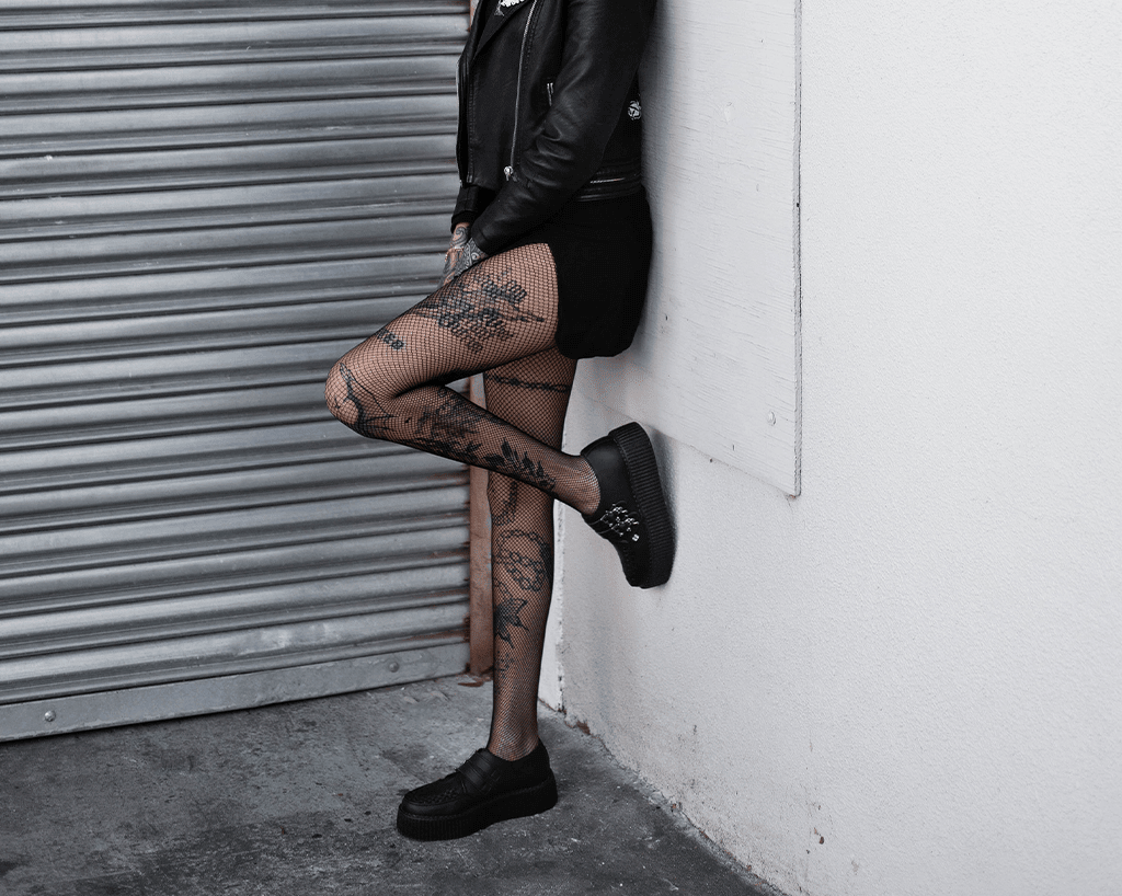 Black TUKskin™ 2 - Buckle Skull Creeper - T.U.K.V9743-03