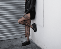 Black TUKskin™ 2 - Buckle Skull Creeper - T.U.K.V9743-03