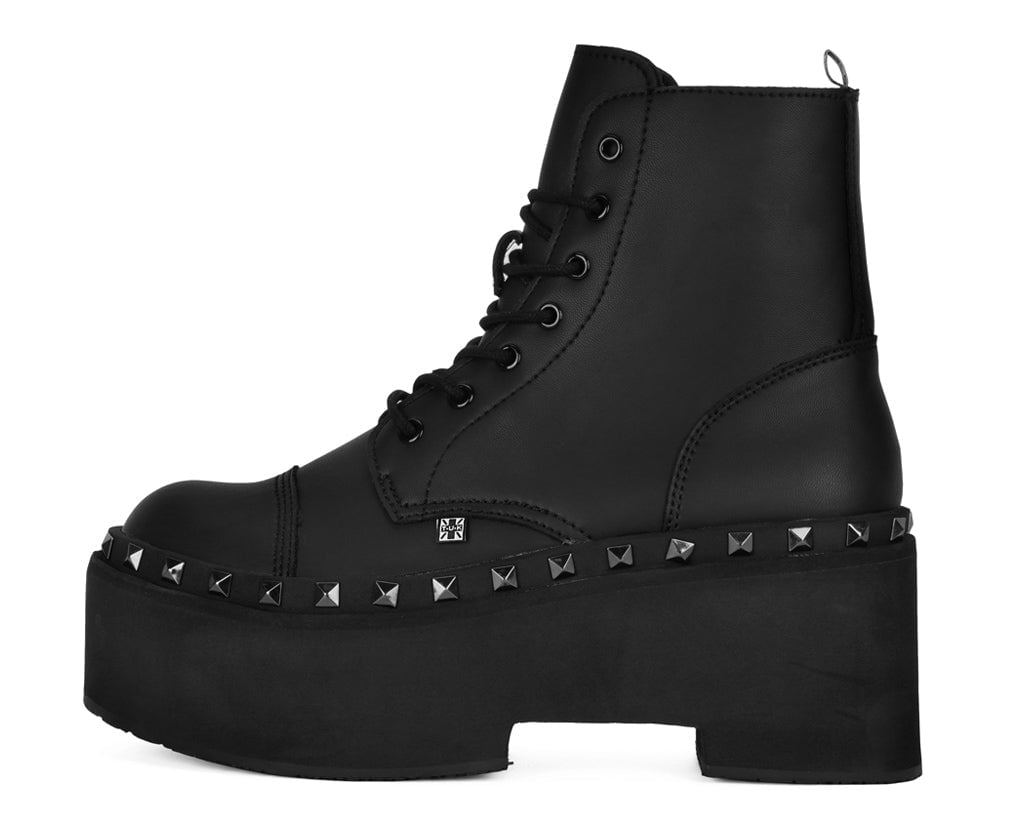 A3333 Black TUKskin 7-Eye Dino Flat Boot