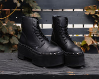 A3333 Black TUKskin 7-Eye Dino Flat Boot