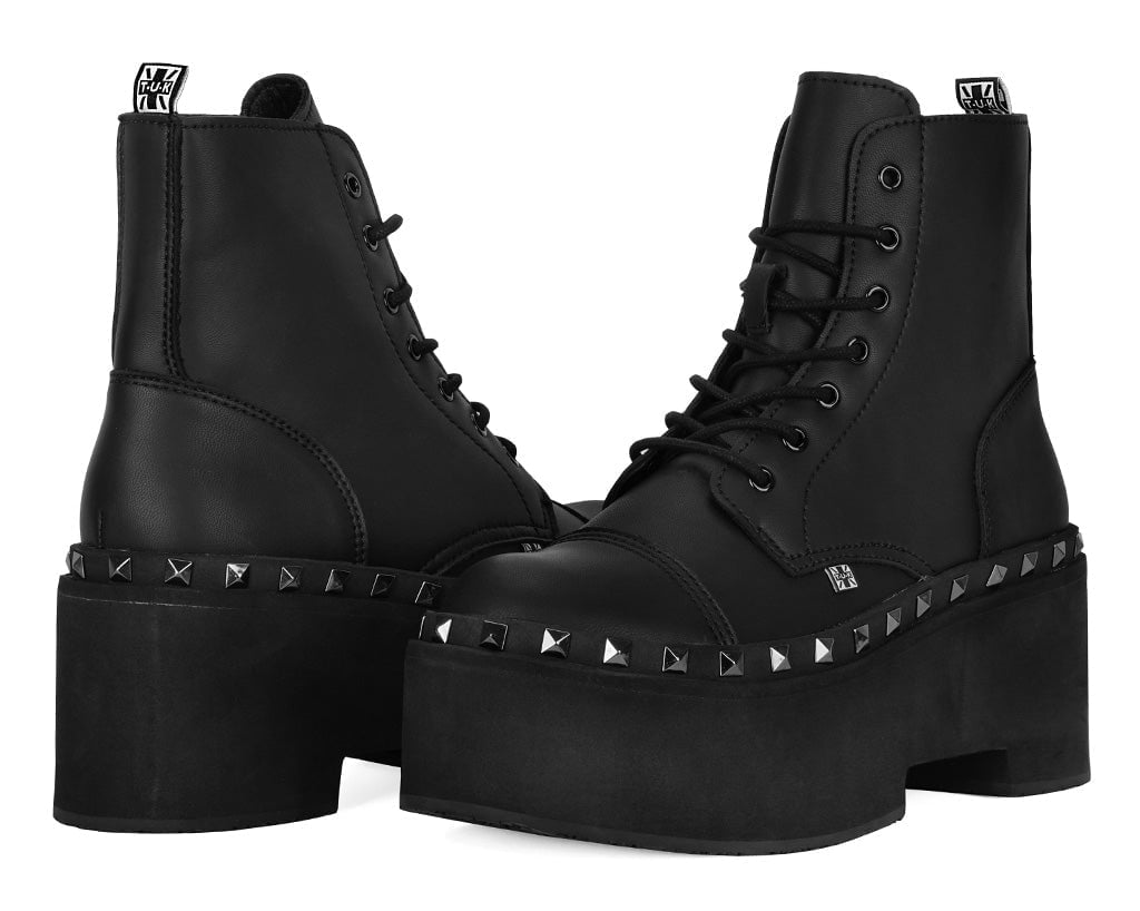 A3333 Black TUKskin 7-Eye Dino Flat Boot
