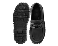 Black TUKskin™ Anarchic Airship Chain Loafer - T.U.K.T2333-03