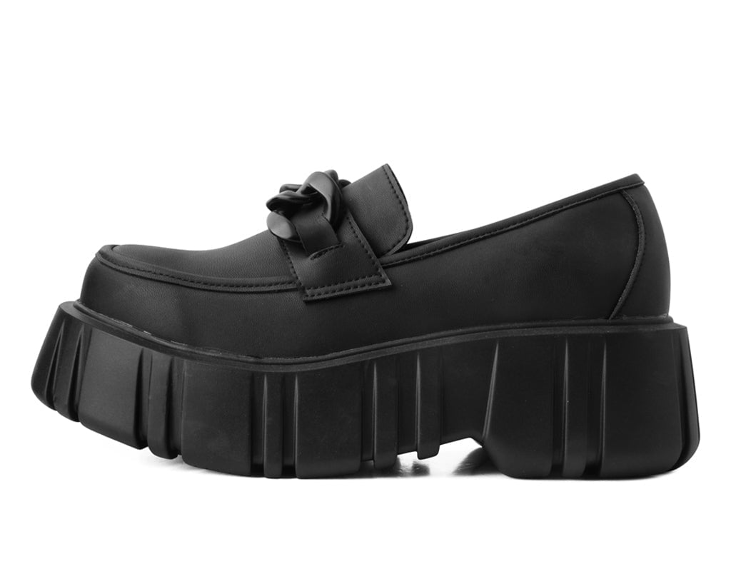 Black TUKskin™ Anarchic Airship Chain Loafer - T.U.K.T2333-03