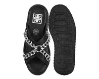 V3346L Black TUKskin Chain Strap Viva Mondo Sandal
