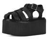 Black TUKskin Fisherman Strato Sandal