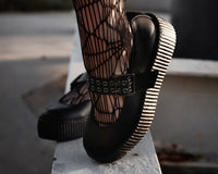 V9595L Black TUKskin™ Mary Jane Viva Mondo Creeper