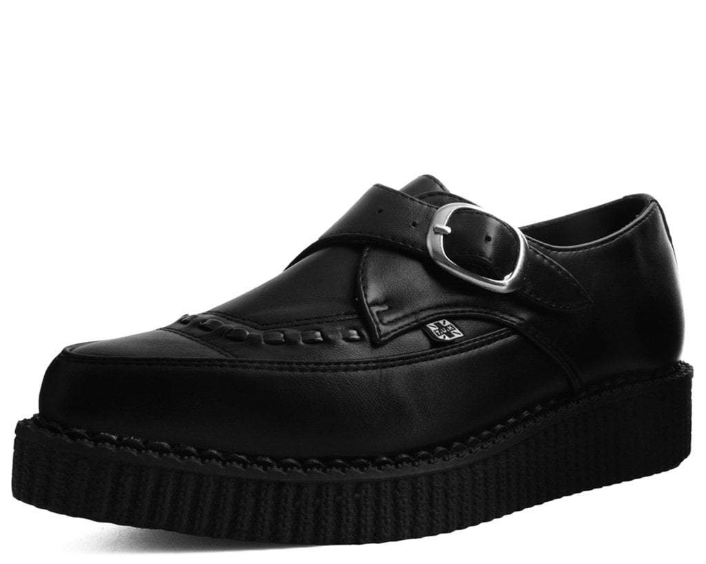 Black TUKskin™ Pointed Buckle Creeper - T.U.K.A9324-03