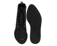Black TUKskin™ Pointed Lace Up Boot - T.U.K.A9636-03