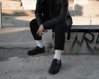 Black TUKskin Quilted Buckle Viva Mondo Creeper - T.U.K.V3301-03