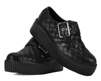 Black TUKskin Quilted Buckle Viva Mondo Creeper - T.U.K.V3301-03