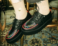 V3302 Black TUKskin Rainbow Interlace Viva Mondo Creeper