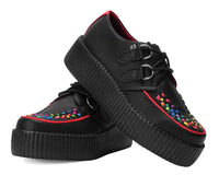 V3302 Black TUKskin Rainbow Interlace Viva Mondo Creeper