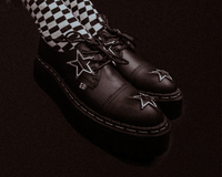 A3277 Black TUKskin Star Double Decker Brogue
