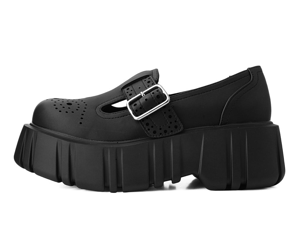 T2334 Black TUKskin™ T-Bar Anarchic Airship Brogue