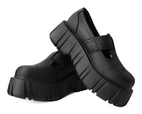 T2334 Black TUKskin™ T-Bar Anarchic Airship Brogue