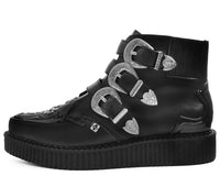Black TUKskin™ Western Buckle Pointed Boot - T.U.K.A9413-03
